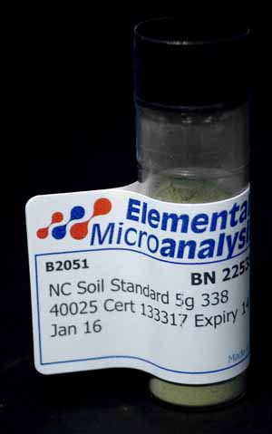NC Soil Standard 5g 338 40025 Cert 341506  Expiry 21-Feb-28